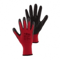 Red Pu Coated General Handling Gloves